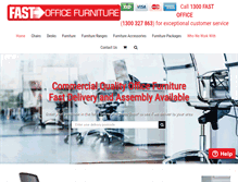 Tablet Screenshot of fastofficefurniture.com.au